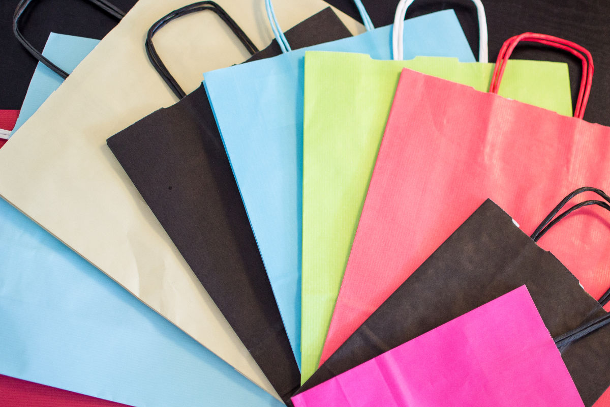 Coloured Paper Carrier Bags