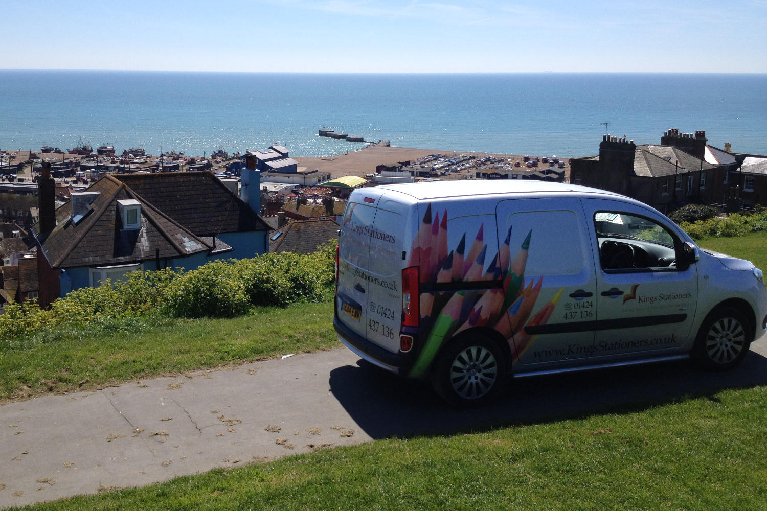 Kings Van on Hill over Hastings